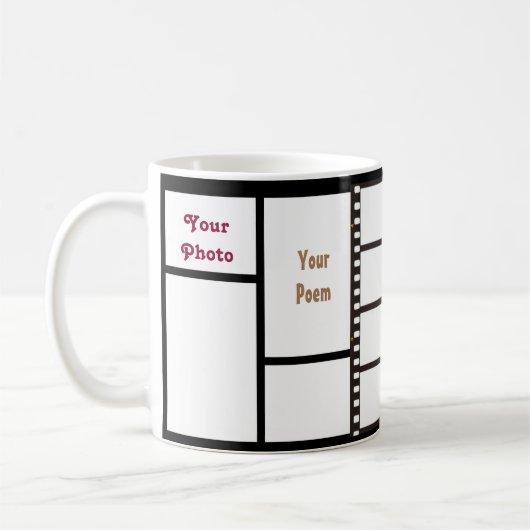 Mug 11oz grille faite sur commande 4 vos photos et (Gauche)