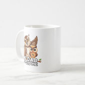 Mug 11oz : Mon papa Mon vieux moi (blanc) (Devant gauche)