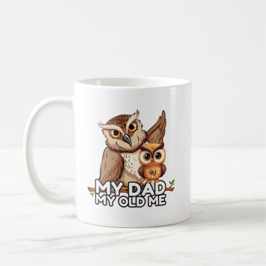 Mug 11oz : Mon papa Mon vieux moi (blanc) (Gauche)