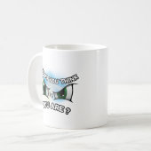 Mug 11oz : Qui pensez-vous (blanc) (Devant gauche)