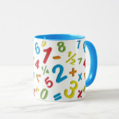 Mug 123 nombres mathématiques (Devant droit)