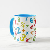 Mug 123 nombres mathématiques (Devant gauche)