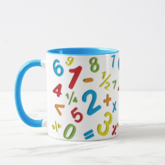 Mug 123 nombres maths (Gauche)