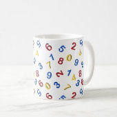 Mug 123 Rouge jaune bleu (Devant droit)