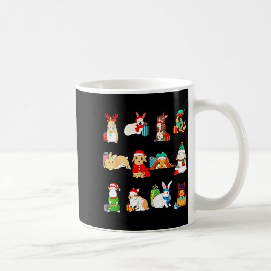 Mug 12 Bunny Of Christmas Bunny Rabbit Christmas Xmas (Droite)