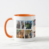 Mug 12 Collage Photo Orange Soeur (Gauche)