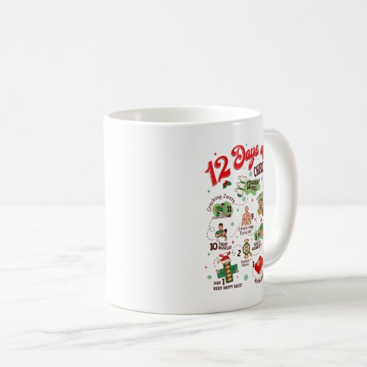 Mug 12 Days Of Chiropractic Christmas Chiropractor  (Devant droit)