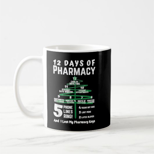 Mug 12 days of pharmacy christmas pharmacy pharmacy ch (Gauche)