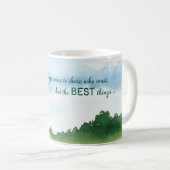 Mug 12 Étape de récupération Anniversaire Nature Paysa (Devant droit)