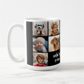 Mug 12 Grille de collage photo - 2 Zones de texte - no (Gauche)