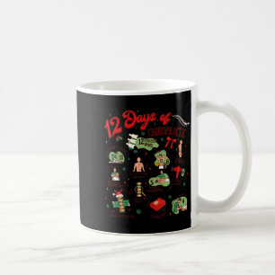 Mug 12 Jours de chiropractie de Noël Chiropraticien