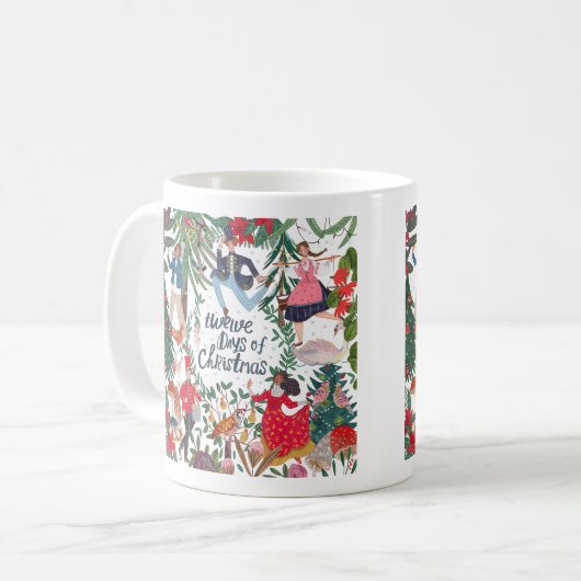 Mug 12 Jours de Noël Illustration classique (Devant gauche)