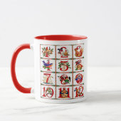 Mug 12 Jours D'Impression De La Boue De Noël (Gauche)