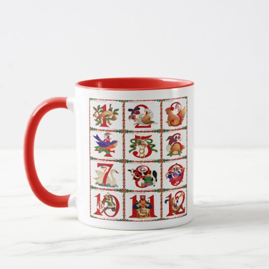 Mug 12 Jours D'Impression De La Boue De Noël (Gauche)