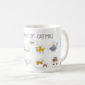 Mug 12 jours drôles des chats de Noël de Catmas (Devant droit)