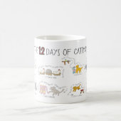 Mug 12 jours drôles des chats de Noël de Catmas (Centre)