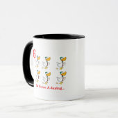 Mug 12 jours six oies pondant (Devant gauche)