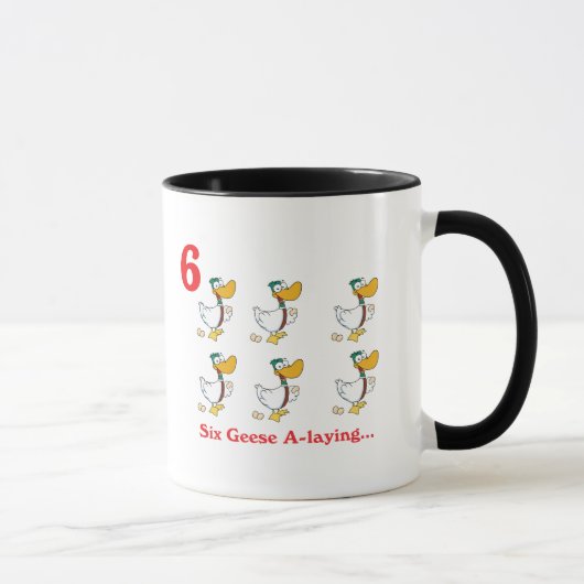 Mug 12 jours six oies pondeuses (Droite)