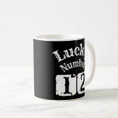 Mug 12 - Lucky Numéro 12 Chuck (Devant droit)
