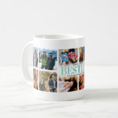Mug 12 Meilleure Amie Collage Photo (Devant gauche)