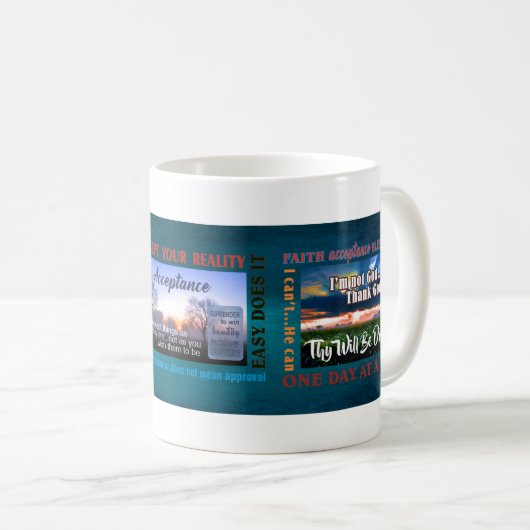 Mug 12 step recovery slogans 26 (Devant droit)