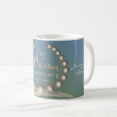 Mug 12e anniversaire du Mariage Perles noires (Devant droit)