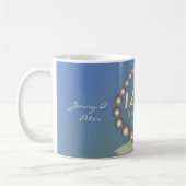 Mug 12e anniversaire du Mariage Perles noires (Gauche)