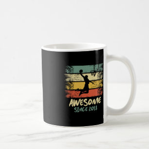 Mug 12ème Anniversaire Joueur De Basket-Ball Magnifiqu
