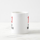 Mug 13,1 Demi de marathon seulement à moitié fou (Centre)