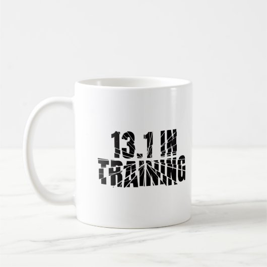 Mug 13.1 En formation Moitié Marathon coureur verre ca (Gauche)