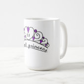 Mug 13,1 Princesse parfaite (pourpre) (Devant droit)