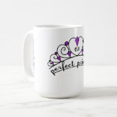 Mug 13,1 Princesse parfaite (pourpre) (Devant gauche)