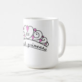 Mug 13,1 Princesse parfaite (rose) (Devant droit)
