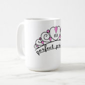 Mug 13,1 Princesse parfaite (rose) (Devant gauche)