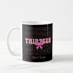 Mug 13 ans Coquette rose Bow Officielle Adolescent 13
