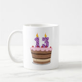 Mug 13 ans sur le gâteau d'anniversaire (Gauche)
