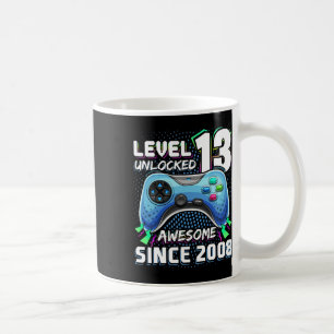 Mug 13 Déverrouillé Awesome 2008 jeu vidéo 13e anniver