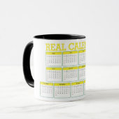 Mug 13 month real fixed calendar (Devant gauche)