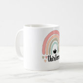 Mug 13e anniversaire Boho Rainbow Party Enfants 13 ans (Devant gauche)