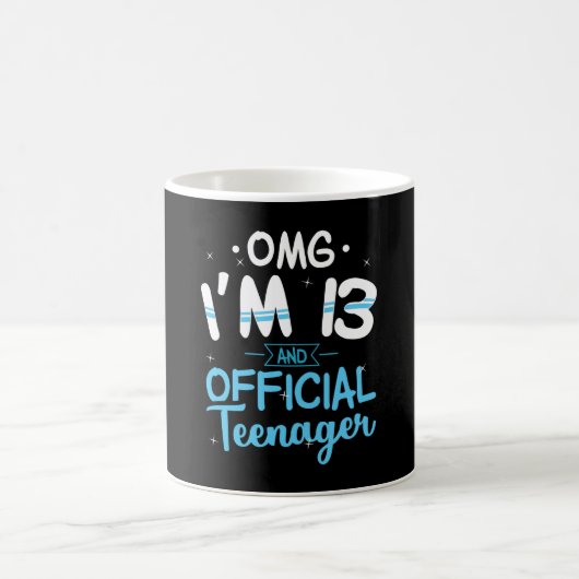 Mug 13e anniversaire Cadeau officiel pour adolescents (Centre)