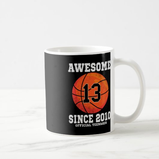 Mug 13e anniversaire de basket-ball Van officiel 13 an (Droite)