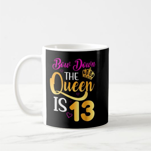 Mug 13e anniversaire Filles 13 ans Adolescent officiel (Gauche)