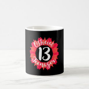 Mug 13e anniversaire officiel adolescent café de 13 a