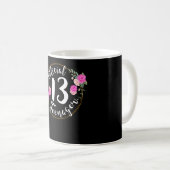 Mug 13e anniversaire officiel adolescent de 13 ans (Devant droit)