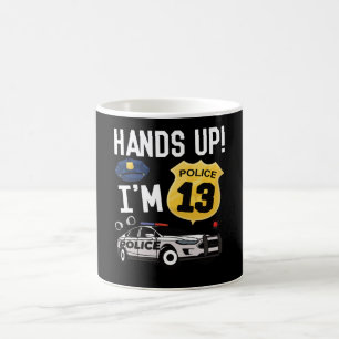 Mug 13th Birthday Gift Police Officer 13 Year Old Boy