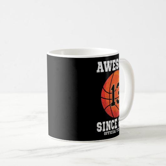 Mug 13th Birthday Sketll Fan 13 Years Old Official Tee (Devant droit)