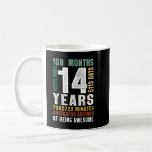 Mug 14 Année D'Être Formidable 14e Anniversaire Cadeau