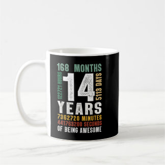 Mug 14 Année D'Être Formidable 14e Anniversaire Cadeau