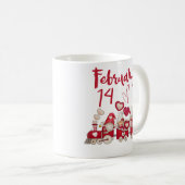 Mug 14 février, les gnomes de Saint Valentin train tas (Devant droit)