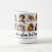 Mug 14 Grille de collage photo - 2 Zones de texte - no (Centre)